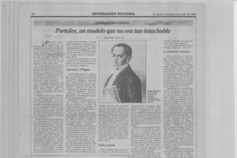Portales, un modelo que no era tan intachable