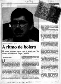 A ritmo de bolero  [artículo] Ana María Larraín.