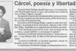 Cárcel, poesía y libertad --  [artículo].