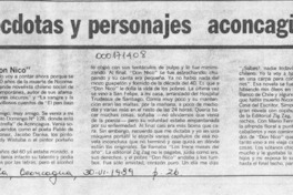 Anécdotas y personajes aconcagüinos  [artículo] R.