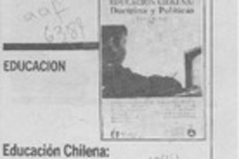 Educación chilena, doctrina y políticas