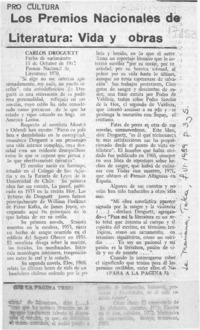Los Premios Nacionales de Literatura, vida y obras  [artículo].