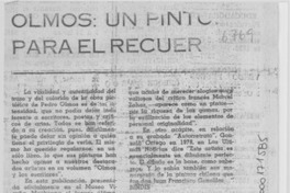 Olmos, un pintor para el recuerdo