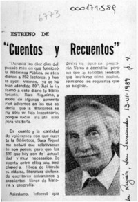 "Cuentos y recuentos"  [artículo].