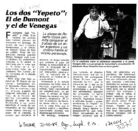 Los dos "Yepeto", el de Dumont y el de Venegas  [artículo].