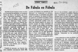 De fábula en fábula  [artículo] Andrés Sabella.