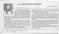 La jaula en el balcón  [artículo] Adriano Améstica.