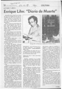 Enrique Lihn, "Diario de muerte"  [artículo] Filebo.