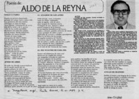 Poesía de Aldo de la Reyna