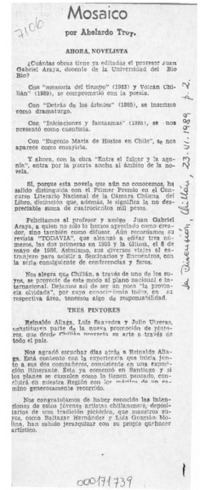 Mosaico  [artículo] Abelardo Troy.