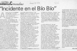 "Incidente en el Bío Bío"  [artículo] Mario Rodríguez F.
