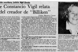 Nieta de Constancio Vigil relata facetas del creador de "Billiken"