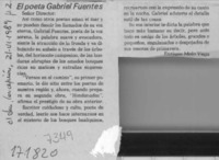 El poeta Gabriel Fuentes