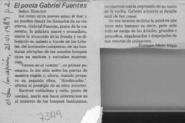 El poeta Gabriel Fuentes