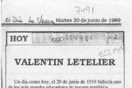 Valentín Letelier