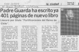 Padre Guarda ha escrito ya 401 páginas de nuevo libro