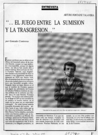 "El juego entre la sumisión y la transgresión -- "  [artículo] Gonzalo Contreras.