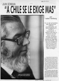 "A Chile se le exige más"  [artículo] Isabel Hohlberg.