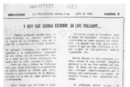 Y hoy que quería escribir de Luis Vulliamy --  [artículo] Mario E. Banic.