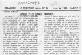 Daniel y los leones dorados  [artículo] Mario E. Banic.