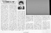 "La sangre al río"  [artículo] Wellington Rojas Valdebenito.