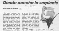 Donde acecha la serpiente