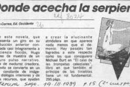 Donde acecha la serpiente