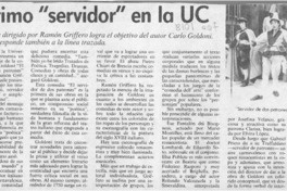 Optimo "servidor" en la UC  [artículo] Wilfredo Mayorga.