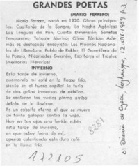 Grandes poetas  [artículo].