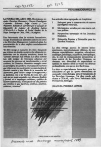 La fuerza del arco iris  [artículo] Manuel Pereira López.