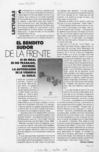 El bendito sudor de la frente  [artículo] Graciela Romero.