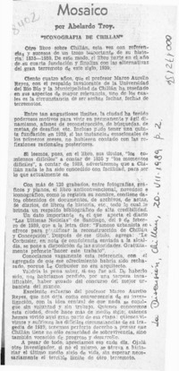 Mosaico  [artículo] Abelardo Troy.