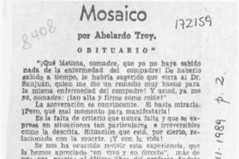 Mosaico  [artículo] Abelardo Troy.
