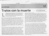 Tratos con la muerte  [artículo] Luis Muñoz González.