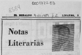 Notas literarias