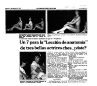 Un 7 para la "Lección de anatomía" de tres bellas actrices ches, viste?  [artículo].