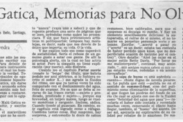 Malú Gatica, memorias para no olvidar  [artículo] Luis Vargas Saavedra.