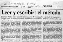 Leer y escribir, el método  [artículo] Rodolfo Gambetti.