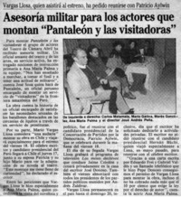 Asesoría militar para los actores que montan "Pantaleón y las visitadoras"