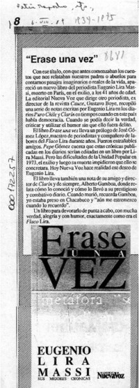 "Erase una vez"  [artículo].