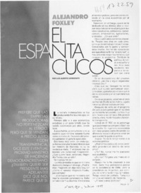 El espanta cucos  [artículo] Luis Alberto Ganderats.