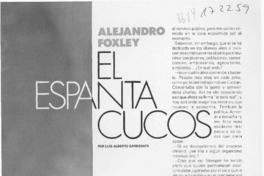 El espanta cucos  [artículo] Luis Alberto Ganderats.