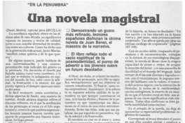 Una novela magistral