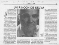 Un rincón de selva  [artículo] Francisco Coloane.
