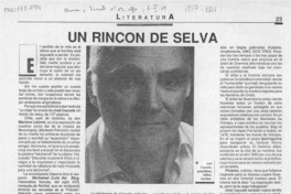 Un rincón de selva  [artículo] Francisco Coloane.
