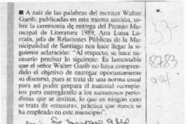 Se supo que --  [artículo]