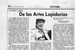 De las artes lapidarias