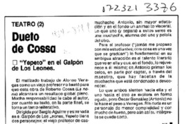 Dueto de Cossa  [artículo] H. E.