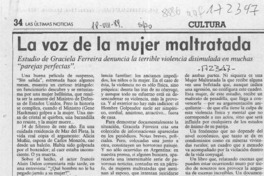 La voz de la mujer maltratada