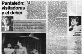 Pantaleón, visitadoras y el deber